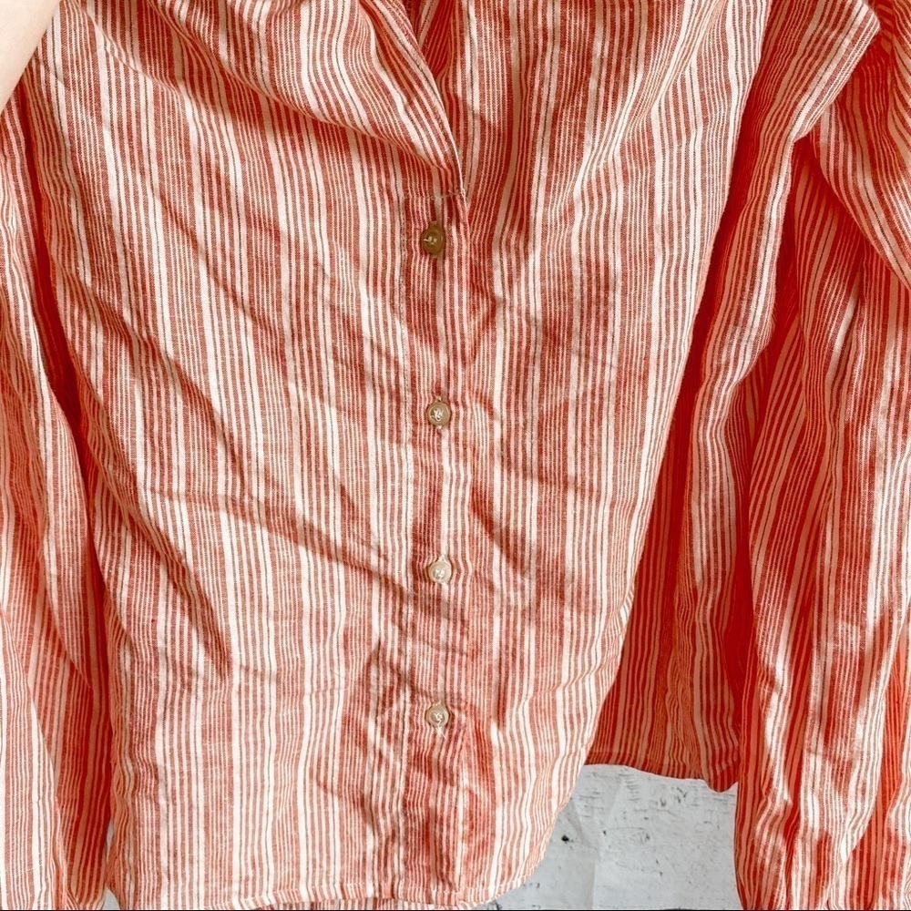 Free People Womens Hello There Beautiful Knit Blouse, Orange - Picture 6 of 10
